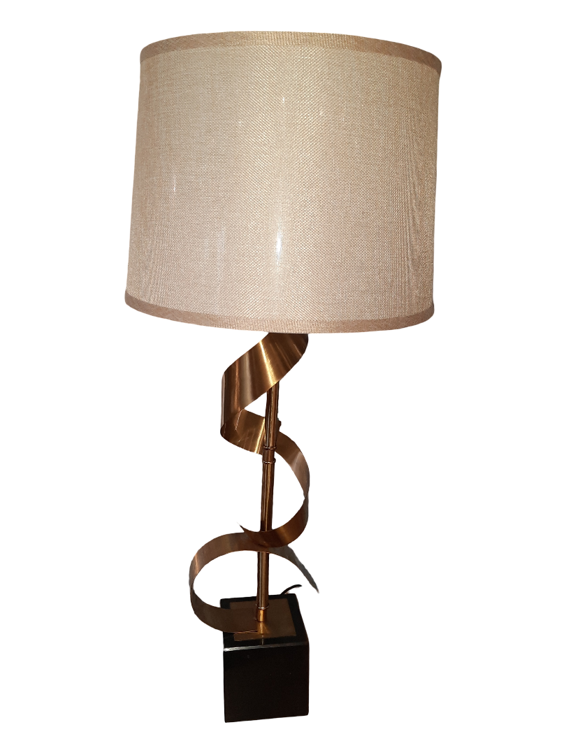 Gold Swirly Lamp
