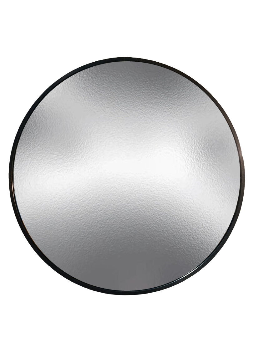 Black Round Mirror