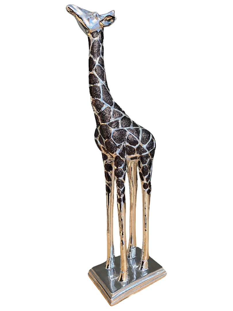Silver Giraffe Statue