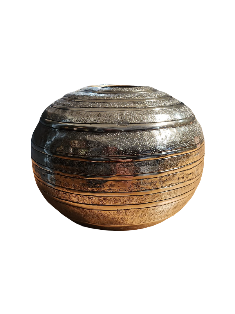 Bronze & Silver Ball Ornament