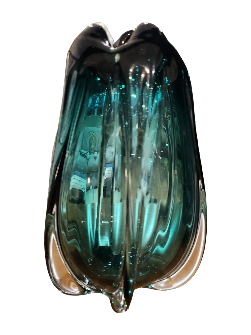 Turquoise Glass Ornament