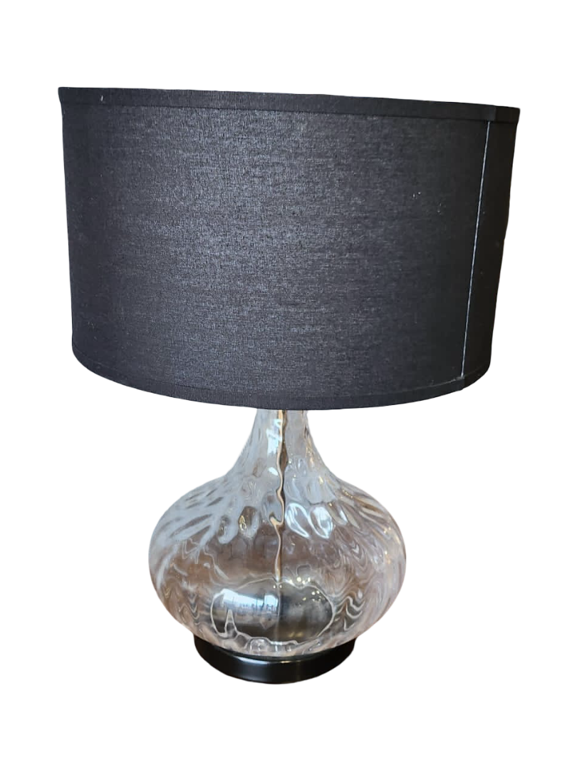 Grey Glass Lamp
