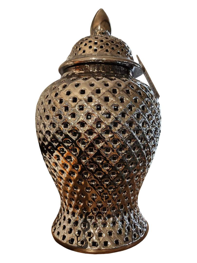 Ornate Golden Jar