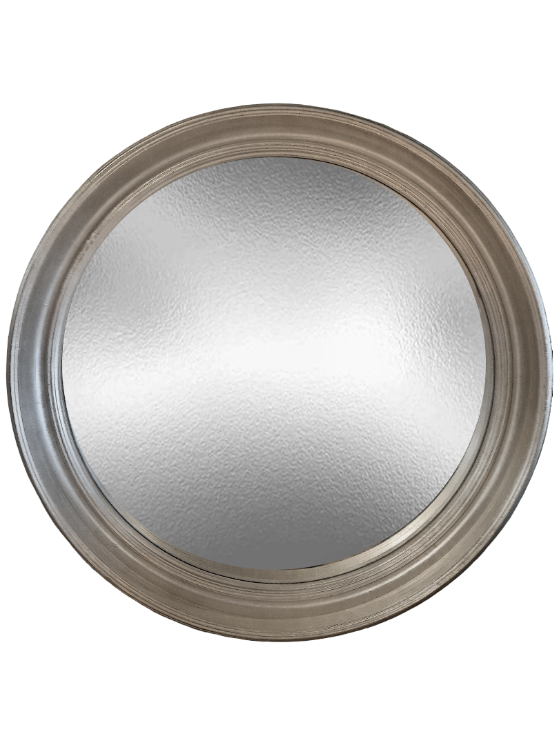 Round Silver Mirror