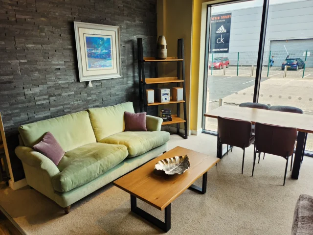 Get that cosy yet also modern vibe going for your home, with a mix of our shannon sofa available in a wide range of fabrics and our stunning wood and metal range Elgar, all on show here at creations interiors, 
.
.
.
.
.
.
.
.
.
.
.
.
#FurnitureShowroom #HomeDecor #InteriorDesign #FurnitureDesign #HomeInspiration #ModernFurniture #LuxuryFurniture #InteriorInspo #FurnitureGoals #FurnitureAddict #belfast #cozyfurniture #creationsinteriors #northenireland #fabric #wood #metal #cosy #chillednightsin #vibes
