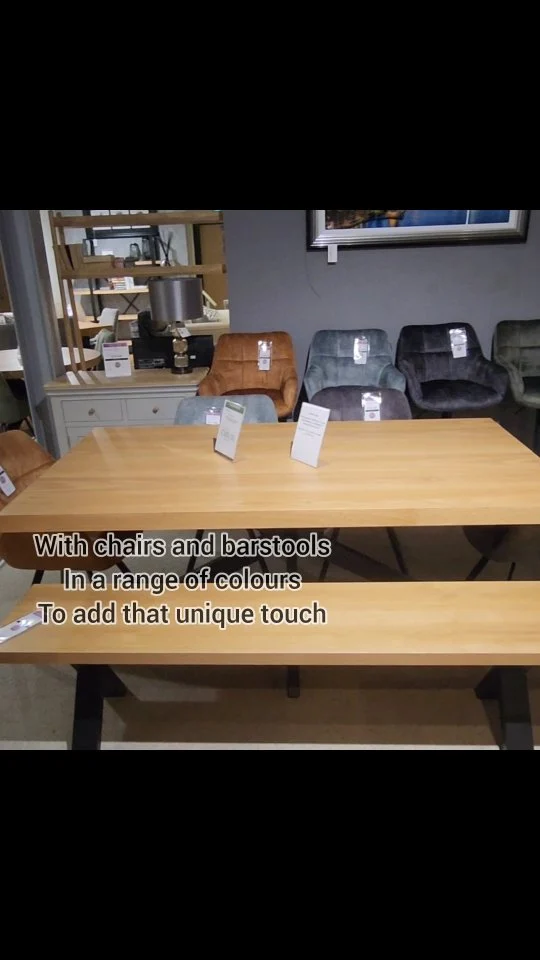 With our classic grey Carolina range with some oak table tops and our Emma fabric chairs in a massive range of colours, all on show here at creations 😄 all in stock and ready to go 
.
.
.
.
.

.
.
.
.
.
.
.

.
#FurnitureSale
#ShowroomDeals
#InteriorDesignSale
#NewArrivals
#LimitedOffer 
#FurnitureShowroom
#HomeDecor
#InteriorDesign
#FurnitureDesign
#HomeInspiration
#ModernFurniture
#LuxuryFurniture
#InteriorInspo
#FurnitureGoals
#FurnitureAddict 
#belfast #northernireland #creations #ni